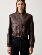 TWINSET jachetă pentru femei din imitație de piele