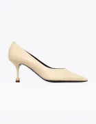 Vanda Novak pantofi cu toc stiletto din piele Pola Ivory