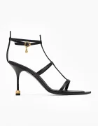 Vanda Novak stilettos cu călcâiul deschis din piele