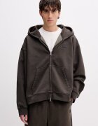 Vans hanorac cu fermoar și glugă pentru bărbați din bumbac Premium LX Full Zip