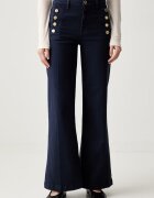 ViCOLO blugi wide leg pentru femei