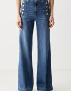 ViCOLO blugi wide leg pentru femei