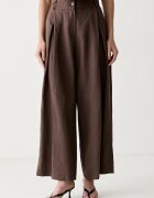 ViCOLO pantaloni culottes pentru femei din in