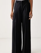 ViCOLO pantaloni wide leg pentru femei cu amestec de lână