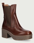 Weekend Max Mara botine cu toc pentru femei din piele