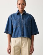 Weekend Max Mara cămașă pentru femei din denim WKDZANNATA