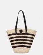Weekend Max Mara geantă de plajă pentru femei împletită AGENNAIO