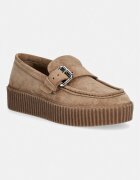 Weekend Max Mara loafers slip-on pentru femei din piele întoarsă