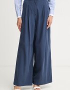 Weekend Max Mara pantaloni palazzo pentru femei din bumbac BENDA