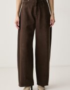 Weekend Max Mara pantaloni pentru femei din bumbac WKDORDINE