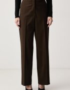 Weekend Max Mara pantaloni straight pentru femei cu bumbac WKSMARANTA