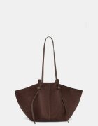 YUZEFI geantă shopper pentru femei din piele întoarsă LARGE MOCHI