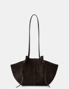 YUZEFI geantă shopper pentru femei din piele întoarsă MOCHI