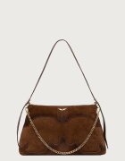 Zadig&Voltaire geantă crossbody pentru femei din piele întoarsă JIM