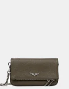 Zadig&Voltaire geantă crossbody pentru femei din piele ROCK NANO GRAINED LEATHER