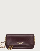 Zadig&Voltaire geantă crossbody pentru femei din piele ROCK NANO GRAINED LEATHER