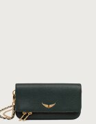 Zadig&Voltaire geantă crossbody pentru femei din piele ROCK NANO GRAINED LEATHER
