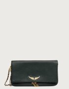 Zadig&Voltaire geantă pentru femei din piele ROCK GRAINED LEATHER