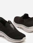 51000 Pantofi Negri cu Parte Superioară Elastică pe Talpă Groasă Zilone