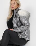 6&8 fashion Geacă Argintie Deinarpia