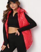 6&8 fashion Vestă Roșie Matlasată cu Glugă Incanto