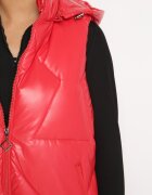 6&8 fashion Vestă Roșie Matlasată cu Glugă Incanto