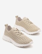 888 Adidași Bej cu Carâmb Perforat Polmio