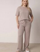 ab. ambitonfly Compleu Bej Din Bumbac Oversize Tricou și Pantaloni Azilane