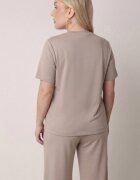 ab. ambitonfly Compleu Bej Din Bumbac Oversize Tricou și Pantaloni Azilane