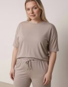 ab. ambitonfly Compleu Bej Din Bumbac Oversize Tricou și Pantaloni Azilane