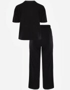 ab. ambitonfly Compleu Negru de Bumbac Croială Oversize Tricou și Pantaloni Azilane