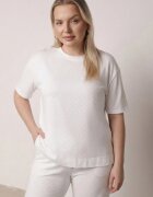 ab. ambitonfly Set Alb din bumbac Stil Oversize Tricou și Pantaloni Azilane