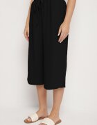 ab. ambitonfly Set Negru Tricou fără Mâneci cu nasturi și Pantaloni Lejeri 3/4 Ravialle