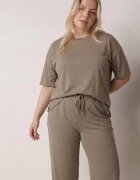 ab. ambitonfly Set Verde din bumbac tip oversized Tricou și Pantaloni Azilane