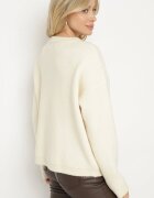 acajo Cardigan Bej deschis Clasic din lână cu nasturi Xesaltia