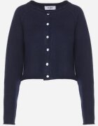 acajo Cardigan Bleumarin Clasic cu Lână Cu Nasturi Inadira