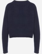acajo Cardigan Bleumarin Clasic cu Lână Cu Nasturi Inadira