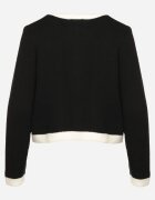 acajo Cardigan Negru cu lână nasturi și buzunare decorative Ennavia
