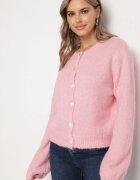 acajo Cardigan Roz Casual cu croială clasică Riathiel