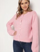 acajo Cardigan Roz Casual cu croială clasică Riathiel