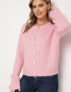 acajo Cardigan Roz Casual cu croială clasică Riathiel