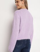 acajo Cardigan Violet Casual cu Croială Clasică Riathiel