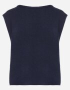 acajo Vestă Bleumarin în Stil Clasic cu Lână Felzeki