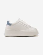 Adidași Alb-Albastru cu Platformă Rilame