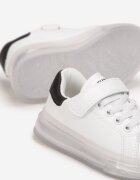  Adidași Alb-Negri cu Talpă Groasă Atich