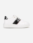  Adidași Alb-Negru cu Inserție Metalică Dannu