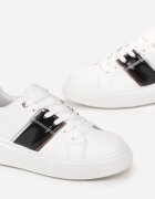  Adidași Alb-Negru cu Inserție Metalică Dannu