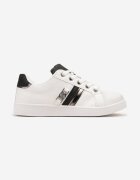  Adidași Alb-Negru până la gleznă cu cataramă decorativă Vilorea