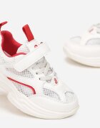  Adidași Alb-Roșii Decorați cu plasă cu scai Alyva