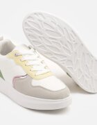  Adidași Alb-Verzi Decorate cu Inserții Metalice Delarila